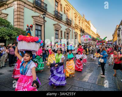 Défilé du carnaval, Oaxaca de Juarez, État d'Oaxaca, Mexique Banque D'Images