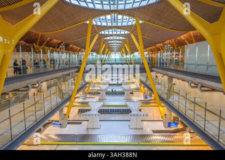 Flughafen Adolfo Suarez Madrid-Barajas, Madrid, Espagne Banque D'Images