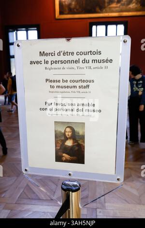 Musée DU LOUVRE PARIS Banque D'Images