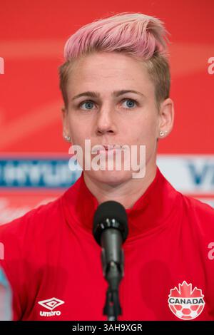 20 juin 2015 : Sophie SCHMIDT du Canada lors d'une conférence de presse