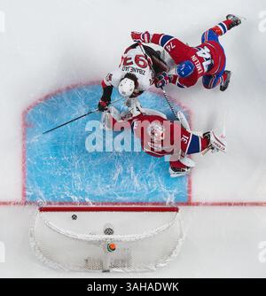 24 avril 2015 : Bobby Ryan, aile droite des sénateurs d'Ottawa, #6 (non représenté) marque un but contre le gardien des Canadiens de Montréal, Carey Price #31, lors du cinquième match de la première ronde des éliminatoires de la Coupe Stanley 2015 entre les sénateurs d'Ottawa et les Canadiens de Montréal au Centre Bell de Montréal, Québec, Canada. Les sénateurs d’Ottawa ont battu les Canadiens de Montréal 5-1. La série est maintenant 3-2 pour les Canadiens. Philippe Bouchard/CSM(crédit image : © Philippe Bouchard/Cal Sport Medi/Cal Sport Media/ZUMAPRESS.com) Banque D'Images
