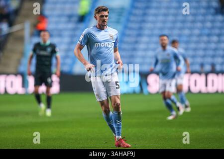 Coventry, Royaume-Uni. 09th Apr, 2025. Jack Rudoni de Coventry City lors du match du Sky Bet Championship Coventry City vs Portsmouth à Coventry Building Society Arena, Coventry, Royaume-Uni, le 9 avril 2025 (photo de Gareth Evans/News images) à Coventry, Royaume-Uni le 4/9/2025. (Photo de Gareth Evans/News images/SIPA USA) crédit : SIPA USA/Alamy Live News Banque D'Images