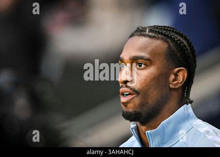 9 avril 2025 ; Coventry Building Society Arena, Coventry, Angleterre ; EFL Championship, Coventry City versus Portsmouth ; Haji Wright de Coventry Banque D'Images