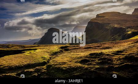 Paysage à Three Sisters of Glencoe, Ilse of Skye, Écosse Banque D'Images