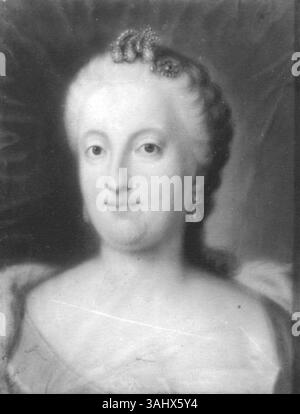 Portrait de Marie Anne Sophie de Saxe, épouse de Maximilien III Joseph, électeur de Bavière. Ce pastel sur parchemin du XVIIIe siècle capture l'élégance et le statut royal de l'électrice. Banque D'Images