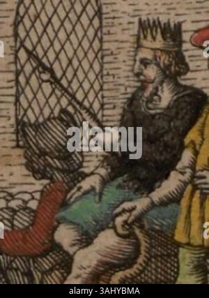 Ce portrait de 1611 de John Speed, intitulé « Cynegils of Wessex », est une représentation précoce d'un roi saxon, mettant l'accent sur la précision historique des portraits au début du XVIIe siècle. Banque D'Images