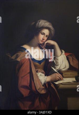 Tableau du Sibyl persan, créé par un artiste anonyme d'après Guercino, entre 1600 et 1699. L'huile sur toile fait partie de la collection du National Trust et représente la figure mythologique. Banque D'Images