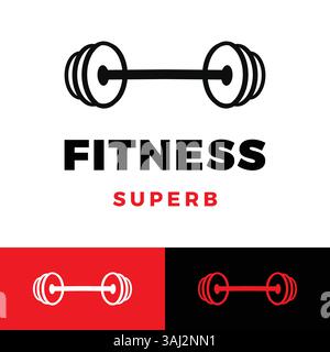 modèle de conception de logo d'icône de centre de fitness Illustration de Vecteur