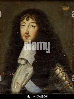 Portrait de Philippe Ier, duc d'Orléans, frère de Louis XIV, par Jean Nocret. Peint au XVIIe siècle, il reflète son rôle aristocratique au sein de la famille royale française. Banque D'Images