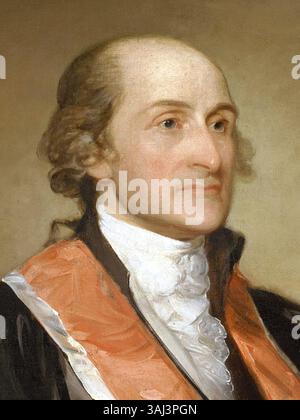Portrait de John Jay, peint par Gilbert Stuart en 1794. L'huile sur toile est conservée à la National Gallery of Art et représente l'homme d'État américain. Banque D'Images