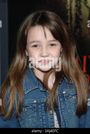 7 avril 2005 - Beverly Hills, CA, États-Unis - 07 mars 2005 - Hollywood, Californie - Isabel Conner. ''The Amityville Horror'' première mondiale au ArcLight Cinerama Dome. Crédit photo : Jacqui Wong/AdMedia. (Crédit image : © Jacqui Wong/AdMedia via ZUMA Wire) Banque D'Images