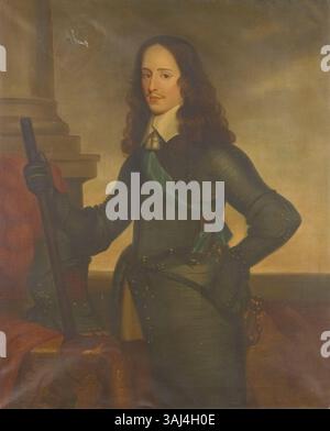 Ce portrait, d'après Gerrit van Honthorst, représente Guillaume II, Prince d'Orange. Il a été peint vers 1650 et fait partie de la collection royale. Banque D'Images