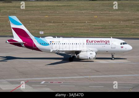 Airbus A319-100 Eurowings allemand immatriculé d-AGWO à l'aéroport de Cologne Bonn Banque D'Images