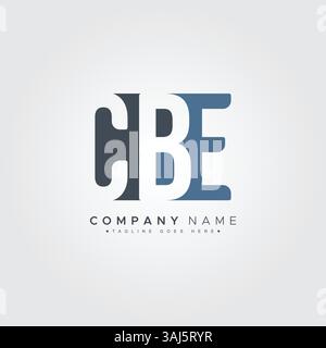 Logo CBE initiales - modèle de logo vectoriel pour les lettres initiales C, B et E. Illustration de Vecteur