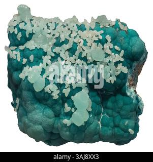 Smithsonite sur Aurichalcite, Kelly mine, Nouveau-Mexique Banque D'Images