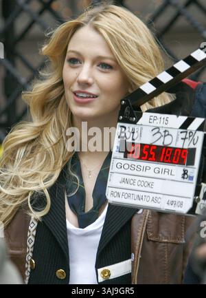 22 mars 2008 - Manhattan, New York, États-Unis - 07 avril 2008 - New York, New York - Blake animé sur le tournage de Gossip Girl à New York. Crédit photo : Edward le Poulin/AdMedia. Banque D'Images