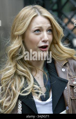 22 mars 2008 - Manhattan, New York, États-Unis - 07 avril 2008 - New York, New York - Blake animé sur le tournage de Gossip Girl à New York. Crédit photo : Edward le Poulin/AdMedia. Banque D'Images