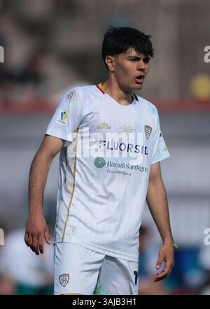 Milan, Italie. 9 avril 2025. Diego Marcolini de Cagliari Calcio lors du match Coppa Italia à l'Arena Civica Gianni Brera, Milan. Le crédit photo devrait se lire : Jonathan Moscrop/Sportimage crédit : Sportimage Ltd/Alamy Live News Banque D'Images