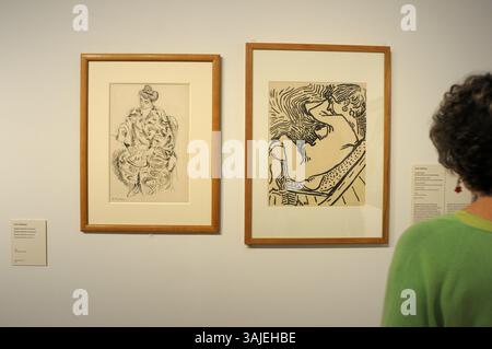 Henri Matisse à la fondation Joan Miro ; peinture ; détail ; dessin ; artiste Joan Miró ; artiste espagnol Joan Miro ; Barcelone ; Fundacio Miró ; Montjuic ; ville Banque D'Images