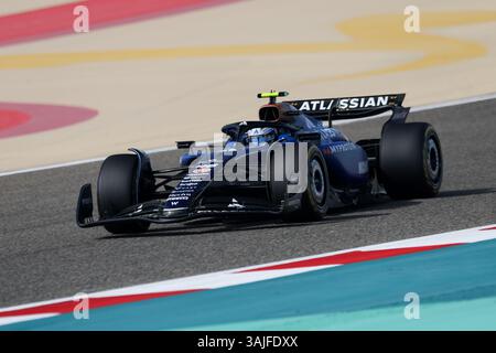 46 BROWNING Luke (gbr), Williams Racing FW47, action lors du Grand Prix de formule 1 du Golfe de Bahreïn 2025, 4ème manche du Championnat du monde FIA de formule 1 2025 du 11 au 13 avril 2025 sur le circuit international de Bahreïn, à Sakhir, Bahreïn - photo Xavi Bonilla / DPPI Banque D'Images