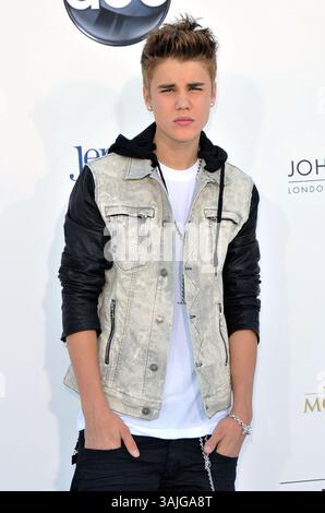 20 mai 2012 - Las Vegas, NV, USA - LAS VEGAS - 20 MAI : Justin Bieber aux Billboard Music Awards 2012 au MGM Grand Garden Arena le 20 mai 2012 à Las Vegas, NV (crédit image : © hPa/Newscom via ZUMA Press) Banque D'Images