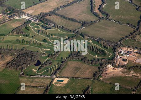 Horne Park Golf course, Surrey, par le haut 2025 Banque D'Images