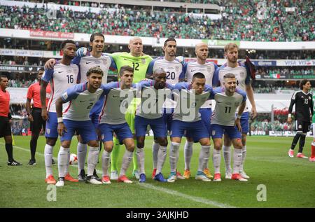 11 juin 2017 - Mexico, Mexique - Mexico, Mexique - dimanche 11 juin 2017 : les États-Unis débutent 11 ans lors d'un match de la finale de qualification pour la Coupe du monde de la FIFA 2018 entre les équipes nationales masculines des États-Unis (États-Unis) et du Mexique (MEX) au stade Azteca. (Crédit image : © John Dorton/ISIPhotos via ZUMA Wire) Banque D'Images