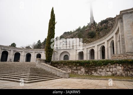 Vue énigmatique de la Vallée des morts dans des conditions brumeuses Banque D'Images