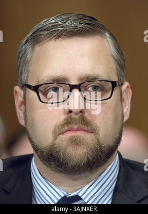 13 juillet 2017 - Washington, District of Columbia, États-Unis d'Amérique - Marvin Kaplan témoigne de sa nomination en tant que membre du National Labor relations Board devant le Comité sénatorial des États-Unis sur la santé, l'éducation, le travail et les pensions sur Capitol Hill à Washington, DC le jeudi 13 juillet 2007.Credit : Ron Sachs / CNP (Credit image : © Ron Sachs/CNP via ZUMA Wire) Banque D'Images