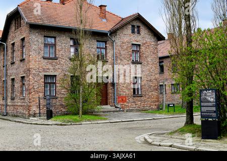 Musée d'État d'Auschwitz-Birkenau, Pologne Banque D'Images