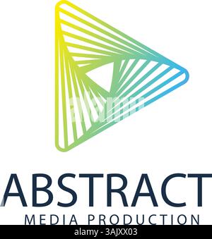 Vecteurs de logo de production multimédia abstrait Illustration de Vecteur