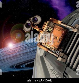 LAURÉAT 2009 - 66e Golden Globe Award - meilleur long métrage d'animation à Wall-E par Walt Disney Pictures et Pixar animation Studios ; Walt Disney Studios Motion Pictures DATE DE SORTIE : 27 juin 2008. TITRE DU FILM : WALL·E - STUDIO : Pixar animation Studios. INTRIGUE : dans un avenir lointain, un petit robot de collecte de déchets se lance par inadvertance dans un voyage spatial qui décidera finalement du sort de l’humanité. SUR LA PHOTO : BEN BURTT comme MUR•E (voix). Banque D'Images