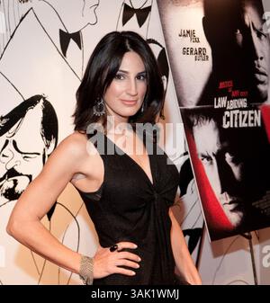 15 oct. 2009 - Philadelphie, Pennsylvanie, États-Unis - BROOKS STACY MOULINS sur le tapis rouge au Festival du film de Philadelphie projection de 'Law Abiding Citizen' Law Abiding Citizen suit un brillant sociopathe qui orchestre une série de meurtres de haut niveau qui s'emparent de la ville de Philadelphie. (Crédit image : © Ricky Fitchett/ZUMA Press) Banque D'Images