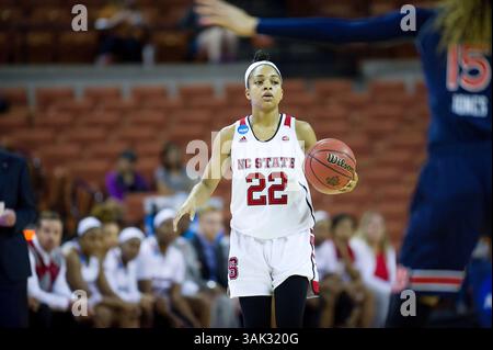 17 mars 2017 : Caroline du Nord Dominique Wilson #22 en action lors du premier match du championnat de basket-ball féminin de la division I de la NCAA contre l'Université Auburn au Frank Erwin Center à Austin, Texas. Mario Cantu/CSM(image de crédit : &copy ; Mario Cantu/CSM via ZUMA Wire) Banque D'Images