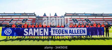 Rotterdam, pays-Bas. 12 avril 2025. ROTTERDAM, 12-04-25, Stadium het Kasteel, eredivisie néerlandaise, saison 2024/2025, Sparta Rotterdam - Heerenveen, crédit : Pro Shots/Alamy Live News Banque D'Images