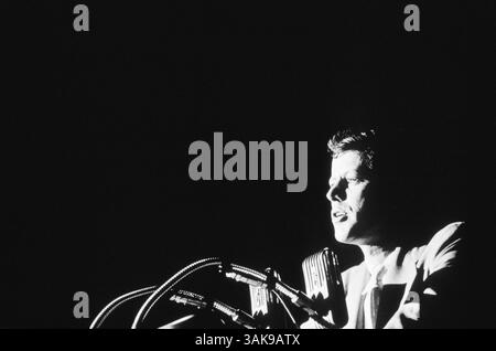 John F. Kennedy, le 35e président de la nation, aurait eu 100 ans le 29 mai 2017. Avec le centenaire de la naissance de John F. Kennedy, l'héritage de l'ancien président est célébré dans tout le pays. PHOTO : Washington, DC, États-Unis - (photo de fichier. Date inconnue) JOHN KENNEDY prononçant un discours. (Crédit : © JFK Collection/ZUMApress.com) Banque D'Images