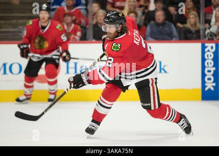 06 novembre 2016 : Chicago, Illinois, États-Unis - Blackhawk #2 Duncan Keith en action lors du match de la Ligue nationale de hockey entre les Blackhawks de Chicago et les Stars de Dallas au United Center à Chicago, il. (Image de crédit : &copy ; Mike Wulf/CSM via ZUMA Wire) Banque D'Images