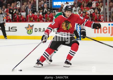 06 novembre 2016 : Chicago, Illinois, États-Unis - Blackhawk #88 Patrick Kane en action lors du match de la Ligue nationale de hockey entre les Blackhawks de Chicago et les Stars de Dallas au United Center à Chicago, il. (Image de crédit : &copy ; Mike Wulf/CSM via ZUMA Wire) Banque D'Images