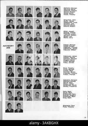 L'annuaire de la salle 1967 met en lumière la vie étudiante de l'école, les clubs, les sports et les contributions notables à l'histoire afro-américaine au cours de l'année scolaire 1966-1967. Banque D'Images