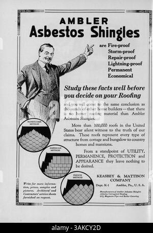 Keith's Magazine, une publication de 1918 de l'architecte Max L. Keith, présente douze numéros mensuels avec des conceptions de maisons, des plans d'étage et des coûts de construction. Les articles couvrent des sujets tels que la construction de maisons, l'aménagement paysager et la décoration intérieure, tandis que les publicités pour les matériaux de construction et l'ameublement sont inclus. Le magazine comprend également des plans pour les églises et les écoles. Banque D'Images