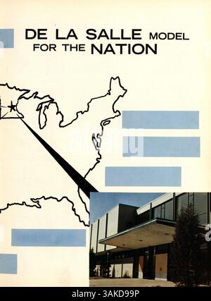 L'annuaire 1968 de de la salle High, Delta, documente les étudiants, les professeurs, l'athlétisme, et des clubs pendant l'année scolaire 1967-1968, mettant en évidence l'histoire afro-américaine et son importance pour la communauté scolaire. Banque D'Images