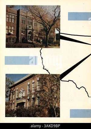 L'annuaire Delta 1968 de l'école secondaire de la salle reflète le corps étudiant, la faculté, l'athlétisme, les clubs et l'histoire culturelle plus large, y compris les contributions afro-américaines au cours de l'année académique 1967-1968. Banque D'Images