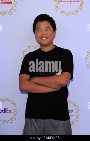 23 avril 2017 - Culver City, CA, USA - LOS ANGELES - 23 avril : Hudson Yang à la Journée Safe Kids aux studios Smashbox le 23 avril 2017 à Culver City, CA (crédit image : © hPa/Newscom via ZUMA Press) Banque D'Images