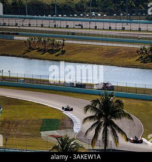 Homestead, Etats-Unis. 12 avril 2025. Lors de l'ePrix de Miami, 5ème manche du Championnat du monde ABB FIA Formula E 2024-25, sur le Homestead - Miami Speedway du 9 au 12 avril 2025 à Homestead, Floride, États-Unis d'Amérique - photo Germain Hazard/DPPI crédit : DPPI Media/Alamy Live News Banque D'Images