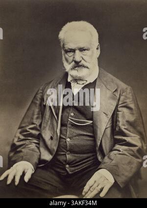 14 avril 2017 - Victor Hugo (1802-85), poète, romancier et dramaturge français, Portrait de Ã^ tienne Carjat, 1876 (crédit image : © JT Vintage/Glasshouse via ZUMA Wire) Banque D'Images