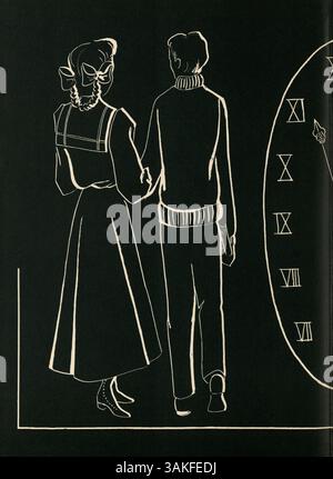L'édition 1951 de l'Annuaire Hesperian de West High School reflète les activités et les réalisations des élèves, des enseignants, de l'athlétisme et des clubs au cours de l'année scolaire 1950-1951/09. Banque D'Images