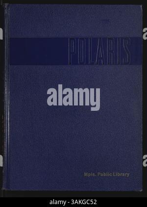 L'annuaire « Polaris » 1952 de North High School met en lumière l'année scolaire 1951-1952 et met en vedette les étudiants, les professeurs, les athlètes et les clubs scolaires. Banque D'Images