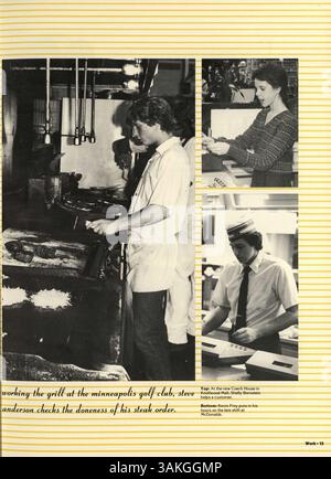 L'annuaire de l'école secondaire Louis Park de 1983, 'Echowan', comprend des portraits d'élèves, d'enseignants, de clubs, d'équipes sportives et d'activités de l'année scolaire 1982-1983 dans le comté de Hennepin, Minnesota. Banque D'Images