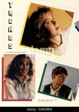 L'annuaire 'Echowan' 1984 de la haute école Louis Park reprend les faits saillants de l'année scolaire 1983-1984, y compris les réalisations des étudiants, l'implication des professeurs, l'athlétisme et les activités parascolaires. Banque D'Images