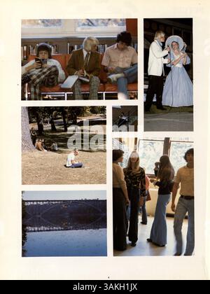 Cet annuaire du lycée, Antler '75, de la Minnehaha Academy, met en évidence les réalisations des étudiants et des professeurs, les événements scolaires, les sports et les activités parascolaires au cours de l'année scolaire 1974-1975/09. Banque D'Images